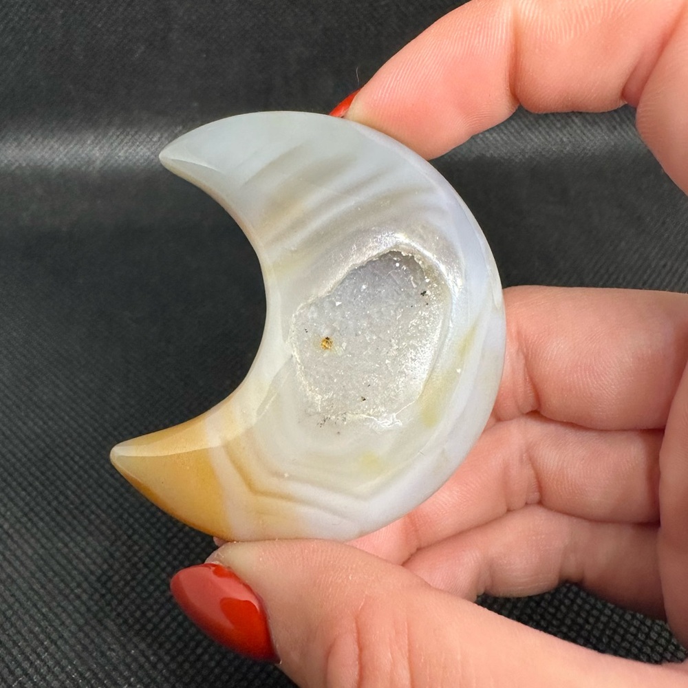 Druzy Agate Moon